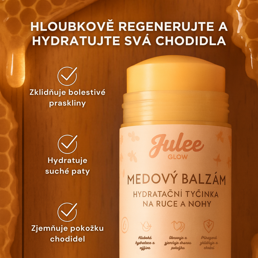 🍯 Julee Glow – Hydratační balzám s medem na nohy