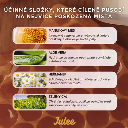 🍯 Julee Glow – Hydratační balzám s medem na nohy
