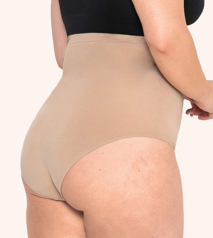 High-Waisted-Shaping-Panty-Beige-Side
